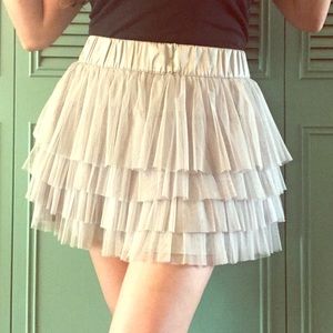 Silver tutu style skirt. Everything must go!!